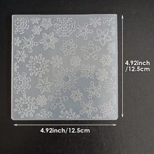 Christmas Embossing Plate Template, Winter Snowflake Gift Christmas Hanging Decoration Pattern DIY, Scrapbook Greeting Card Planner Decoration, Compatible With Most Embossing Machines - Christmas - View 20