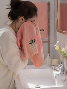 1/2pcsPremium Coral Fleece Bath Towel Set, Ultra Soft & Highly Absorbent Microfiber Towels For Bathroom, Quick Dry.Super Absorbent Microfiber Bath And Hand Towels, Quick Dry, Lightweight, Gentle On Skin For Daily Use - Multicolor - View 3