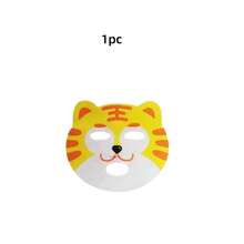 4pcs Tiger Face Sheet Masks, Suitable For Various Skin Types, Dry Tiger Print Compressed Mask Sheets, Home Skincare Instant Tiger Theme Makeup Effect, No Irritation, No Fragrance - Multicolor - View 8