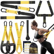 P3 Home Resistance Training Set, Resistance Training Bands With Handles, Equipped With Door Anchor And Storage Bag, Suitable For Home Fitness; Self-Weight Resistance Training Bands, Can Be Used Indoors And Outdoors - A - View 3