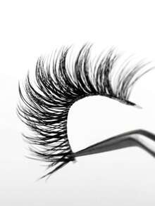 7 Pairs 7-15mm Natural Crisscross Simple Clear Band Eyelashes Suitable For Parties, Festivals - Black - View 8