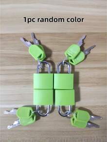 8/4/1pc Keyed Padlock, Suitable For Luggage Lock, Backpack Lock, Gym Locker Lock, Suitcase Lock, Classroom Matching Game, Padlock, Suitcase, Game, Padlock, Lock Box, Christmas - Multicolor - View 15