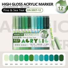GuangNa 288 Colors High Gloss Acrylic Paint Marker Set, Vibrant Fluorescent Ink, Creates Smooth 3D Effect, Waterproof, Lightfast, High Coverage, Large Ink Capacity, Student Art Marker 14 Color Series Set, Stackable Colors, Paper Color Locking Ink, Suitable For Glass/Rock, DIY Graffiti | Boys/Girls Gift Set - Multicolor - View 36