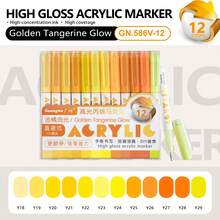 GuangNa 288 Colors High Gloss Acrylic Paint Marker Set, Vibrant Fluorescent Ink, Creates Smooth 3D Effect, Waterproof, Lightfast, High Coverage, Large Ink Capacity, Student Art Marker 14 Color Series Set, Stackable Colors, Paper Color Locking Ink, Suitable For Glass/Rock, DIY Graffiti | Boys/Girls Gift Set - Multicolor - View 28