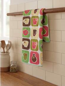 10-Piece Hand Towel Set - Kitchen Towels - Microfiber - Soft Touch - Assorted Designs - Multicolor - View 2