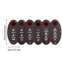 Silicone Key Case For Tiida Qashqai J11 J10 Micra Kicks Altima X-Trail Fuga Navara Leaf Note Sentra Murano Car Key Cover - black - View 7