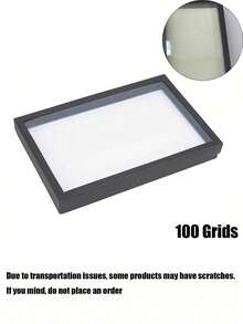 36/100 Grid Ring Jewelry Box With Lid, Earring Jewelry Tray, Ring Jewelry Storage Display Tray, Minimalist Velvet Ring Box, Jewelry Box, Earring Jewelry Storage Box, Dust-Proof Jewelry Box Display Box Jewelry Display Dust-Proof Box - Multicolor - View 15