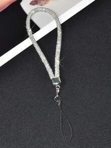 1pc Rainbow Rhinestone Phone Lanyard, Luxury Fashion Full Rhinestone Crossbody Anti-Loss Strap, Premium Versatile Rhinestone Phone Chain, Durable Universal Phone Case Charm For Outdoor Travel Shopping, Gift For Women - Multicolor - View 31