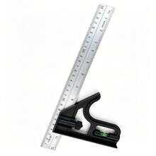 300mm Aluminum Alloy Combination Square With Level, Adjustable 90/45 Degree Woodworking Measuring Tool - Multiple Styles - View 12