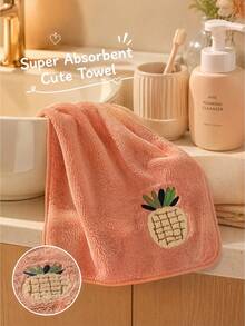 1/2pcsPremium Coral Fleece Bath Towel Set, Ultra Soft & Highly Absorbent Microfiber Towels For Bathroom, Quick Dry.Super Absorbent Microfiber Bath And Hand Towels, Quick Dry, Lightweight, Gentle On Skin For Daily Use - Multicolor - View 6