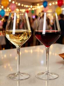 2/4/6Pcs Unbreakable Transparent Wine Glasses Tritan Plastic Dishwasher Glassware Suitable For Camping Parties - View 12
