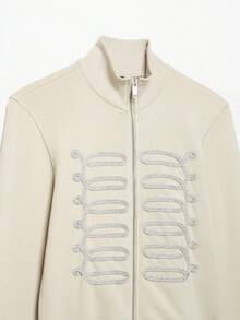 Camellia Autumn New Women's European And American Style Fashion Minimalist Versatile Knot Button Sweatshirt Jacket - Beige - View 6
