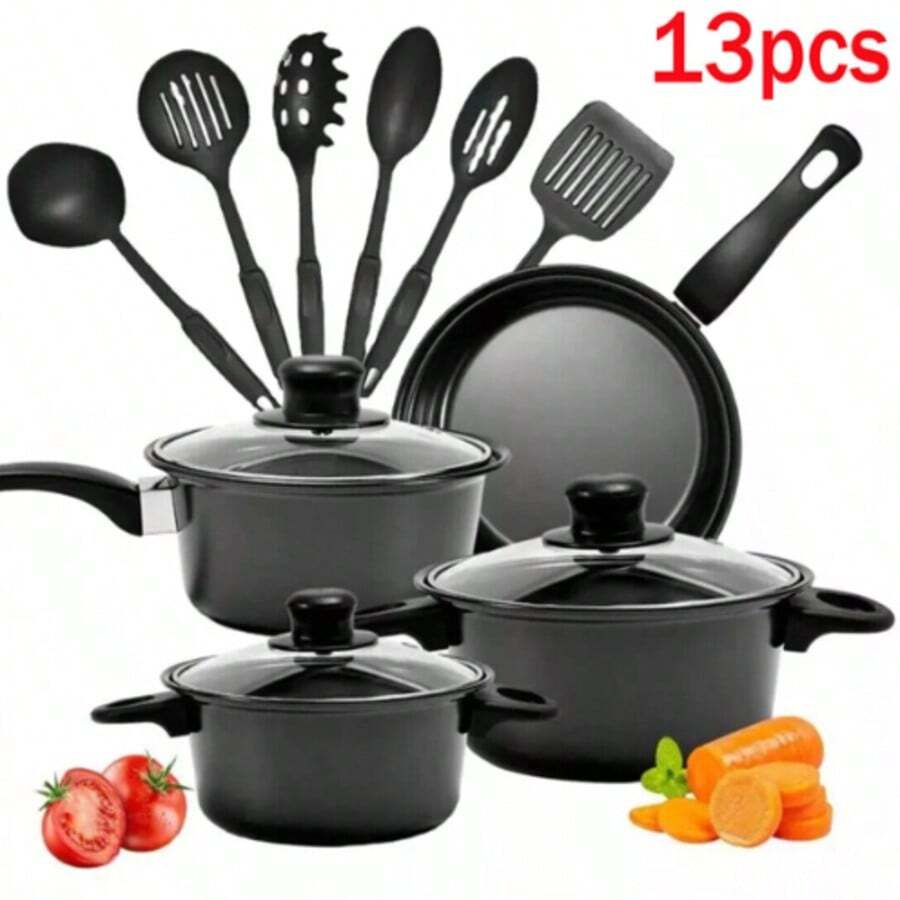 13-Piece Cookware Set, Induction Cookware Set, Non-Stick Cookware Set - View 1
