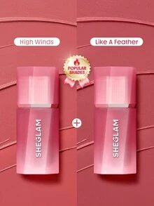 SHEGLAM [2Pcs] Air Plush Lip & Cheek Cream Bundle Set - 026 Like A Feather+025 High Winds - View 2