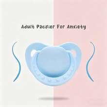 Adult Soothing Anxiety Silicone Pacifier, Large Adult Pacifier, Stress Relief Toy, Teen Calming Chew Toy, Party Gift - Multicolor - View 1