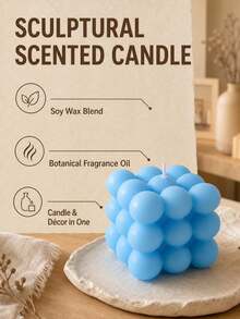 1 buah Lilin Aromaterapi Kubus Lilin Kedelai Bulat Kreatif, Suvenir Pernikahan Mewah, Dekorasi Kreatif Buatan Tangan, Lilin Beraroma Berbentuk Atmosfer, Dekorasi Tempat Lilin Rumah - Multi-aroma - View 6