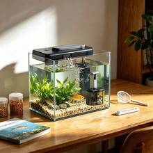 Electric Sponge Aquarium Filter, Mini Fish Tank Water Purifier, Bio-Foam Filter With Built-In Filter Media, Adjustable Flow And Telescopic Tube, Suitable For Small Aquarium Oxygen Aeration Circulation Filter - Filter Media & Consumables - View 3