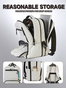 Myco Large Capacity Expandable Travel Vacuum Compression Backpack With Vacuum Pump Combo Set, Suitable For Cabin Bag Backpack 45x30x27CM, Easy Jet Travel Bag, Carry-On Backpack, 15.6 Inch Laptop Backpack, Underseat Cabin Bag - Multicolor - View 8