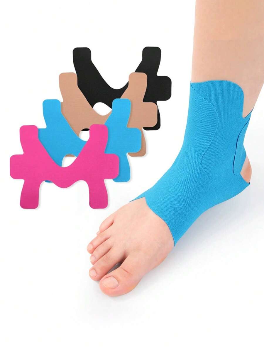 1 Set 1pc Breathable Elastic Ankle Support Wrap Band, Sports Ankle Wrap Strap To Prevent Ankle Sprain, Sports Patch - View 1