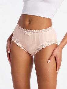 7pcs Comfortable Striped Cotton Sexy Women's Underwear - Multicolor - View 5
