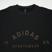 Adidas Sweatshirt Pullover Leher Bulat Rajut Minimalis Fashion Pria Musim Semi/Musim Gugur JL6063 - Hitam - View 5