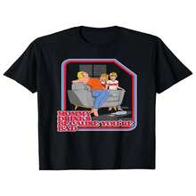 180g 100_ Fun Pattern T-Shirts For Men And Women - Satirical Crew Neck T-Shirt, Mom's Little Drunken Design, Casual Summer Wear, Black, Casual Short S - Black - View 2