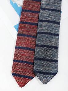 1PC Men's Fashion Casual Versatile Retro Striped Pattern Tie, Suitable For Daily Wear, Shopping, Banquet, Party, Business, Dating - Multicolor - View 2
