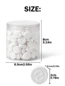 60/30/20/10/1片包裝壓縮面膜紙 DIY壓縮面膜紙 保濕濕敷面膜 旅行便攜工具 DIY保濕面膜紙 便攜旅行必需品 家用濕敷工具 適用於化妝水面膜 - 白色 - 查看 2