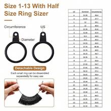 KLONKEE 1pc/2pcs/9pcs Jewelry Measuring Tools UKUS Plastic Ring Sizer Ring Measuring Stick Ring Sizer Ring Measuring Circle Includes Ring Sizing Pad, Caliper, Silver Polishing Stick, Silver Polishing Cloth Reusable Ring Measuring Ruler Jewelry Ring Measuring Tools - Ring Measuring Tool - View 5