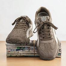 Men's Suede Training Shoes, Popular Style, Sizes 39-44 - Brown - View 5