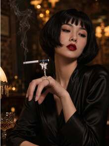 1pc Fashionable Butterfly Pipe Holder, Elegant Smoking Accessory, Suitable For Smokers, Perfect Christmas Gift - ᅠ - View 1