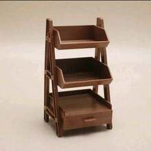 OBOVAY 1 Set Mini Miniature Bread Rack + Bread + Plate + Clip, Miniature Display/Vertical Bread Rack/Cabinet Bread Rack, Bread Miniature Model, Suitable For 14+ Teens - Brown - View 12