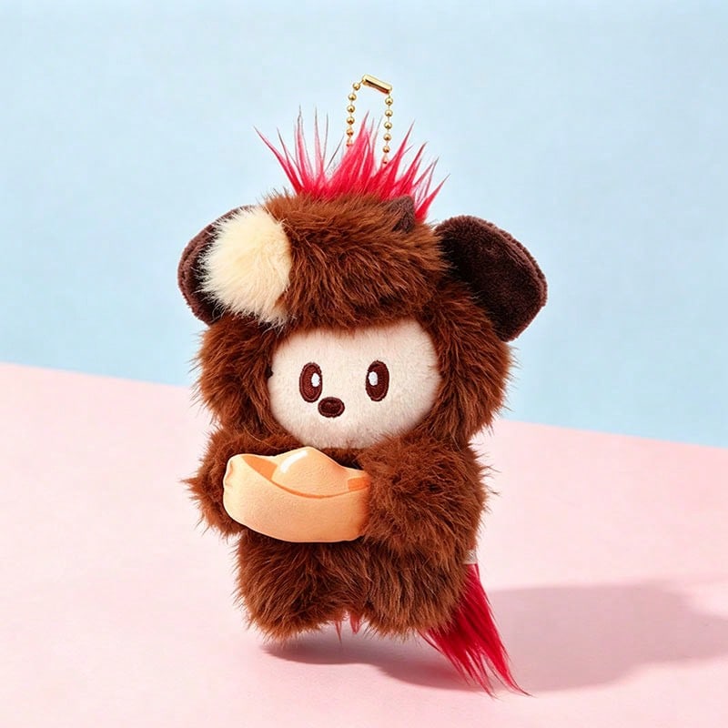 Miniso Disney Series‑Get Plush Charm, Soft Stuffed Bag Hanging Ornament, Lovely Cartoon Accessory, Portable Backpack Pendant, Nice Present For Hobby Collectors (1PC) - Multicolor - View 1