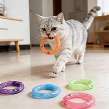 22pcs Spring Cat Toy, Cat Donut, Interactive Training Toy, Pet Energy-Burning Entertainment Toy.Cats Chew On Toys To Pass The Time - Multicolor - View 4
