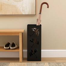 1PC Metal Umbrella Stand, Household Umbrella Storage Rack, Space-Saving For Home Entrance Garage Foyer, Keeps Dry, Long-Handled Umbrella And Cane Storage Organizer - A - View 5
