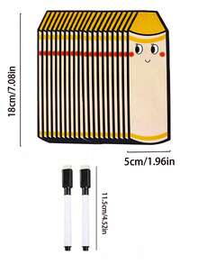 10pcs Pencil Shaped Lucky Cards DIY Erasable Handwritten Cards 4 Colors Suitable For Classroom Home Teaching Aid Back To School Essential - Multicolor - View 16
