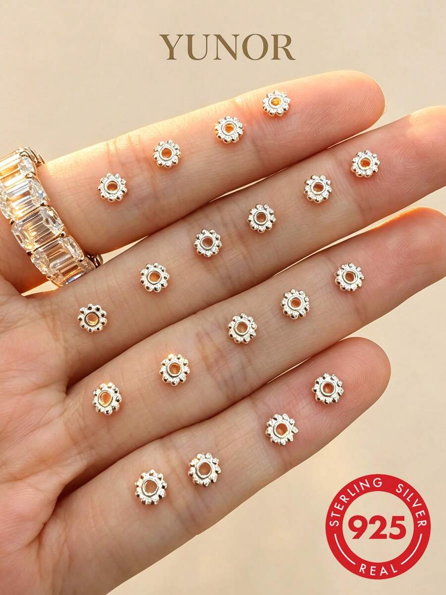 1pc/2pcs/6pcs S925 Silver Earring Making Kits: Earring Hooks, Hypoallergenic Ear Wires, Fish Hooks For DIY Jewellery Making