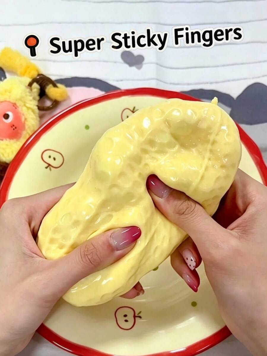 New Soft And Squishy Peanut Squeeze Toy, Non-Bounce Type Moldable Finger Squeeze Craft Ball - Birthday Gift Gift - Ideal Present - Surprise Gift - Holiday Gift - For Couples Gift - Gift - Christmas Gift - Exquisite Game Gift Couple Gift -