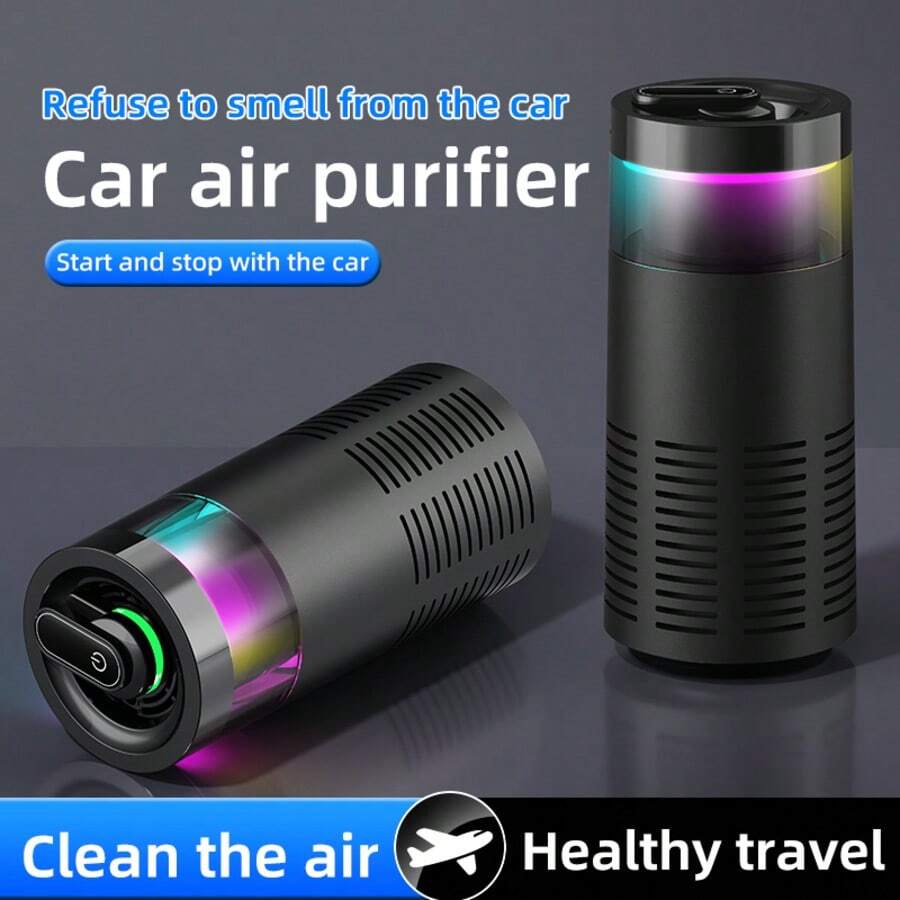 Purificador de aire portátil multifuncional para coche - Negro - Ver 1