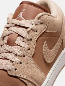 Nike AJ1 Women's New Sneakers Air Jordan 1 Low Casual Board Shoes - Tan - View 6