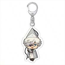 1pc Pointy Hat Magic Workshop Chibi Acrylic Keychain, Cocoa Chiffon Agate Anime Peripheral Pendant, Backpack Bag Charm Small Gift - Multicolor - View 8