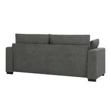 Upholstered Sofa With Toss Pillows - Dark Gray1 - View 2