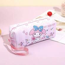 SANRIO Pencil Case Large Capacity Stationery Bag, Portable Makeup Organizer, Portable Canvas Storage Bag, Storage Bag, Back To School Essential - Multicolor - View 5