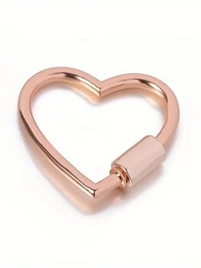 DIY Heart-Shaped Keychain, Key Ring With Screw Snap, Bag Charm, Keychain Accessory, DIY Accessories,Gift Suitable For Close Friend. - Multicolor - View 11