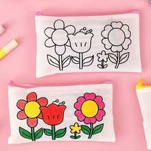 10PCS Colorable Pencil Pouches, Gift Bags, DIY Coin Purse Making: Perfect For Easter, Halloween, Christmas Crayon Party Bags, Small Gifts And Home Decor - No Battery Required - Random Color Styles - Multicolor - View 3