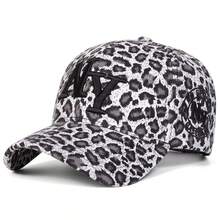 1pc Women's Leopard Print Baseball Cap NY Logo, New York, Outdoor Adjustable Sun Protection Casual Hat, Suitable For Spring, Autumn Trips, Beach, Party - Multicolor - View 14