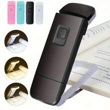Portable LED Reading Light, USB Rechargeable Clip-On Bedside Book Light, 3-Mode Dimmable Eye-Protection Night Light, Portable Travel Light, Dedicated Bookmark Reading Light For Books, Ideal Gift For Book Lovers And Students (4 Colors Available) - Multicolor - View 5