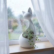 1pc Cute Cat-Shaped Succulent Planter, Storage Container For Decor, Jewelry, Pens And Other Items, Creative Desktop Organizer, Suitable For Entryway, Minimalist Home Decor, Living Room Ornament - Multiple Styles - View 2
