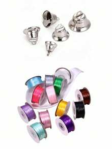 21pcs/Set Gold Bell Decorations, For Tabletop Centerpiece Decor, Small Wedding Tabletop Decor Bells - A - View 11