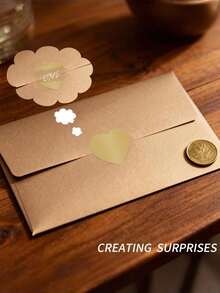 300 Pcs/Roll 1 Inch Self‑Adhesive Gold Heart Scratch‑Off Stickers, Perfect For DIY Scratch‑Off Prizes, Holiday Parties, Wedding Parties, Wedding Decorations, Event Labels & Celebration Tags - Multicolor - View 8